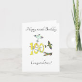 Spitfire 100. Geburtstag Karte (Vorderseite)