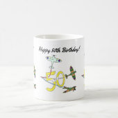Spitfire 50. Geburtstag Kaffee Tasse (Mittel)