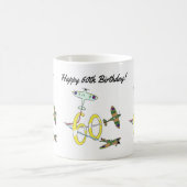 Spitfire 60. Geburtstag Kaffee Tasse (Mittel)