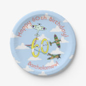 Spitfire 60th Blue Sky Paper Plate Pappteller (Vorderseite)
