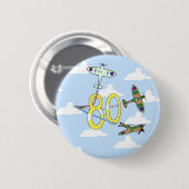 Spitfire 80. Geburtstag (Blue Sky) Button (Vorne & Hinten)