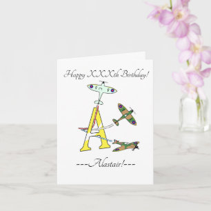 Spitfire A Birthday Card Karte
