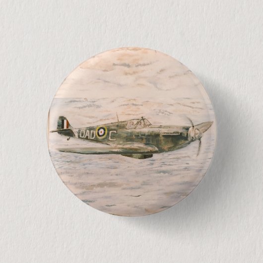 Spitfire-Abzeichen Button (Vorderseite)