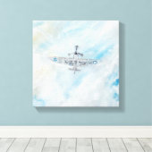 SPITFIRE. "Ace of Spades". 2014. Leinwanddruck (Insitu (Holzboden))
