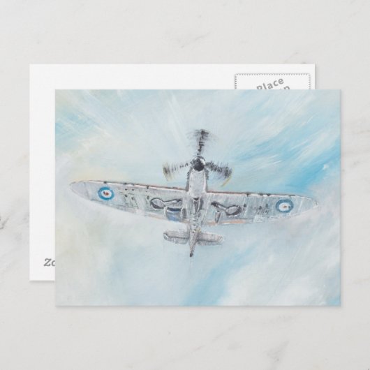 SPITFIRE. "Ace of Spades". 2014. Postkarte (Vorne/Hinten)