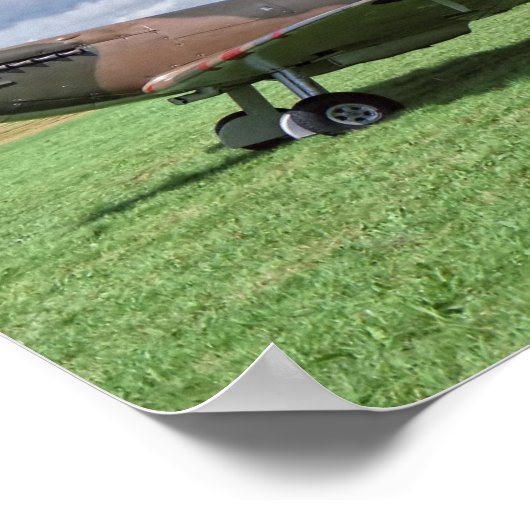 Spitfire AR213 Poster (Ecke)