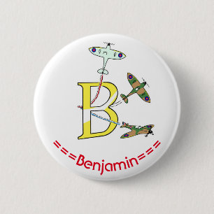 Spitfire B Anfangs-Abzeichen Button