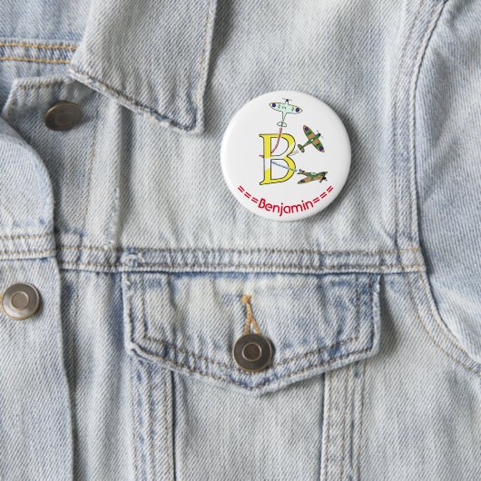 Spitfire B Anfangs-Abzeichen Button (Beispiel)