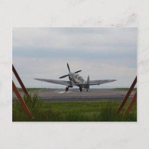 Spitfire bereit für den Start Postkarte