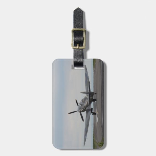 Spitfire bereit zum Start Gepäckanhänger (Vorderseite vertikal)