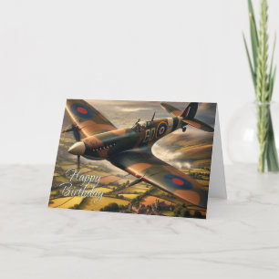 Spitfire Birthday Card Karte