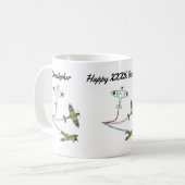 Spitfire Birthday Coffee Tasse (Vorderseite Links)