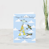 Spitfire Blue Sky A Birthday Card Karte (Vorderseite)