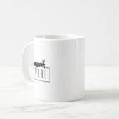 Spitfire, ein ikonisches britisches Kämpfer-Flugze Kaffeetasse (Vorderseite Links)