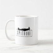Spitfire, ein ikonisches britisches Kämpfer-Flugze Kaffeetasse (Links)
