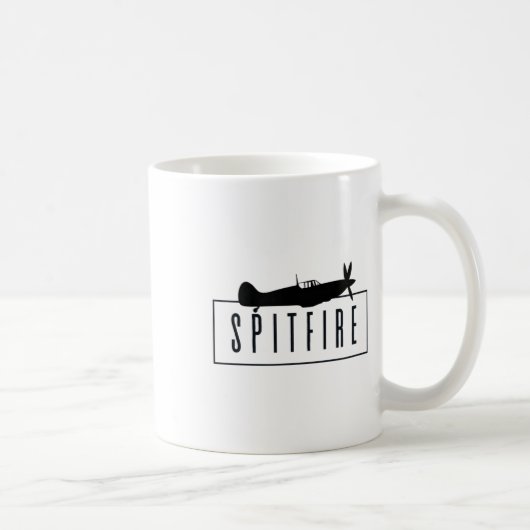 Spitfire, ein ikonisches britisches Kämpfer-Flugze Kaffeetasse (Rechts)