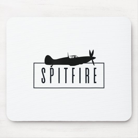 Spitfire, ein ikonisches britisches Kämpfer-Flugze Mousepad (Vorne)