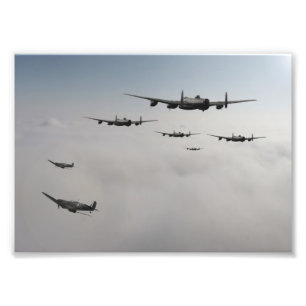 Spitfire-Escort Fotodruck