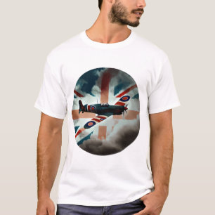 Spitfire-Flugzeug-Jagdflugzeug-England-UK T-Shirt