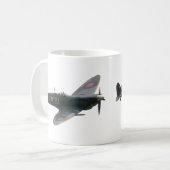 Spitfire-Flugzeug-Tasse Kaffeetasse (Vorderseite Links)