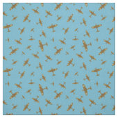 Spitfire-Flugzeugmuster auf hellblau Stoff (Muster)
