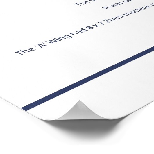 Spitfire GB 1 Sqn 1 Poster (Ecke)