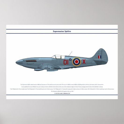 Spitfire GB 2 Sqn 1 Poster (Vorne)