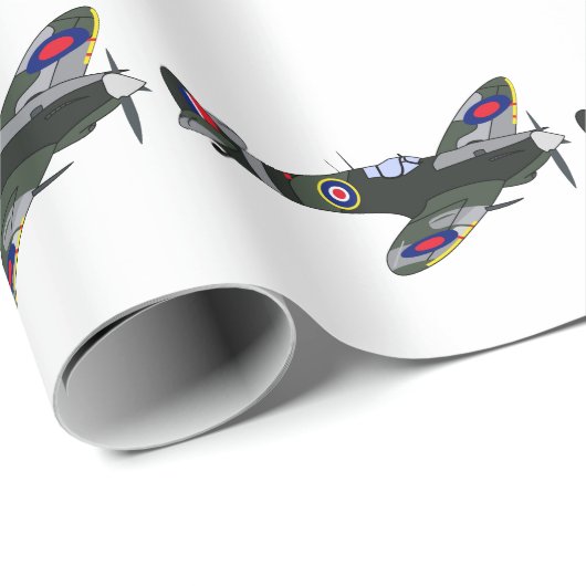 Spitfire Geschenkpapier (Rolleneckpunkt)