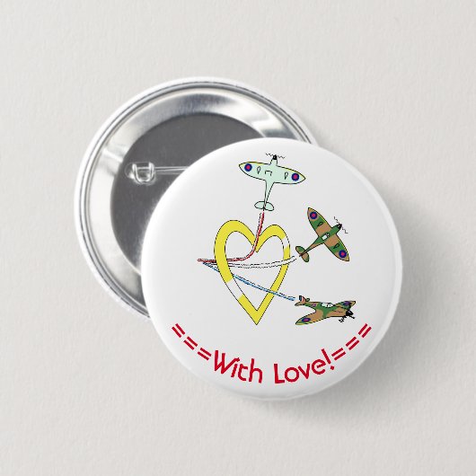 Spitfire Herz Button (Vorne & Hinten)