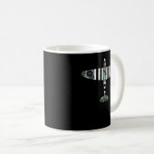 Spitfire Iconic 2. Weltkrieg Britisches Flugzeug Kaffeetasse (VorderseiteRechts)
