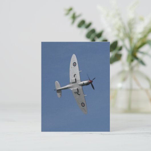 Spitfire im Flug. Postkarte (Stehend Vorderseite)