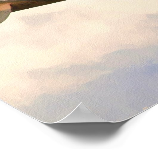 Spitfire in den Wolken Poster (Ecke)