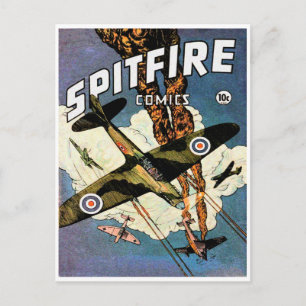 Spitfire-Jagdflugzeug - Zweiter Weltkrieg Postkarte
