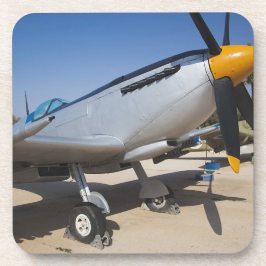 Spitfire-Kämpfer aus Großbritannien Getränkeuntersetzer (Vorderseite)