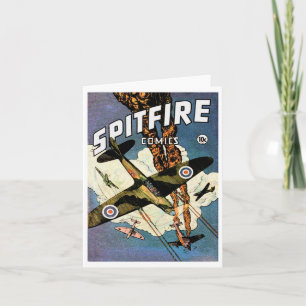 Spitfire Kampfflugzeug - Zweiter Weltkrieg Karte