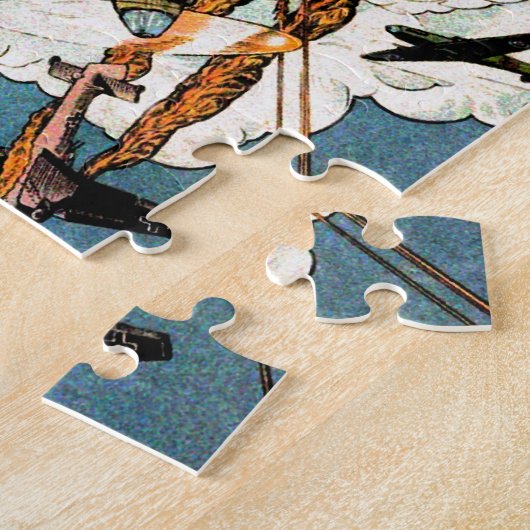 Spitfire Kampfflugzeug - Zweiter Weltkrieg Puzzle (Seite)