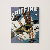 Spitfire Kampfflugzeug - Zweiter Weltkrieg Puzzle (Vertikal)