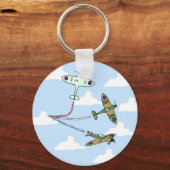 Spitfire - Luftanzeige - Geburtstag Schlüsselanhänger (Vorderseite)