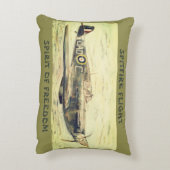 Spitfire-Luftpolster Dekokissen (Rückseite(Vertikal))