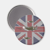 Spitfire Magnet. Magnet (Vorderseite/Rückseite)