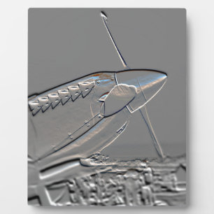 Spitfire Mk 1A Flugzeug geprägt Fotoplatte