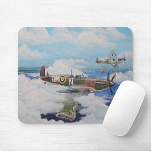 Spitfire Mouse Mat Mousepad (Mit Mouse)