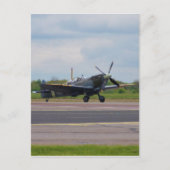 Spitfire nach Landung Postkarte (Vorderseite)