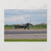Spitfire nach Landung Postkarte (Vorderseite)
