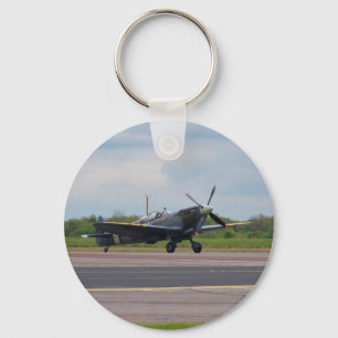 Spitfire nach Landung Schlüsselanhänger