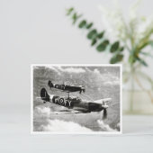 Spitfire Pair Postkarte (Stehend Vorderseite)