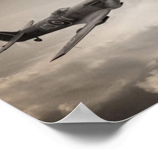 Spitfire Patrol Poster (Ecke)