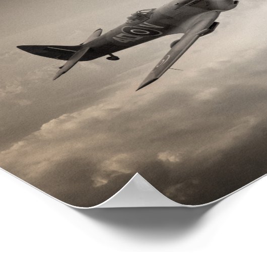 Spitfire Patrol Poster (Ecke)