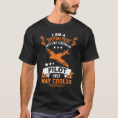 Spitfire Pilot wie andere Piloten nur viel Cooler T-Shirt (Vorderseite)