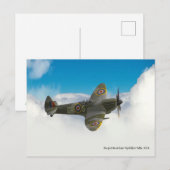 Spitfire Postcard Postkarte (Vorne/Hinten)